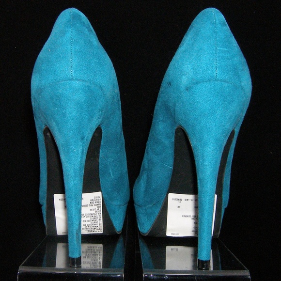 G by Guess 'Winna' teal round toe platform heel 6M - Picture 5 of 8